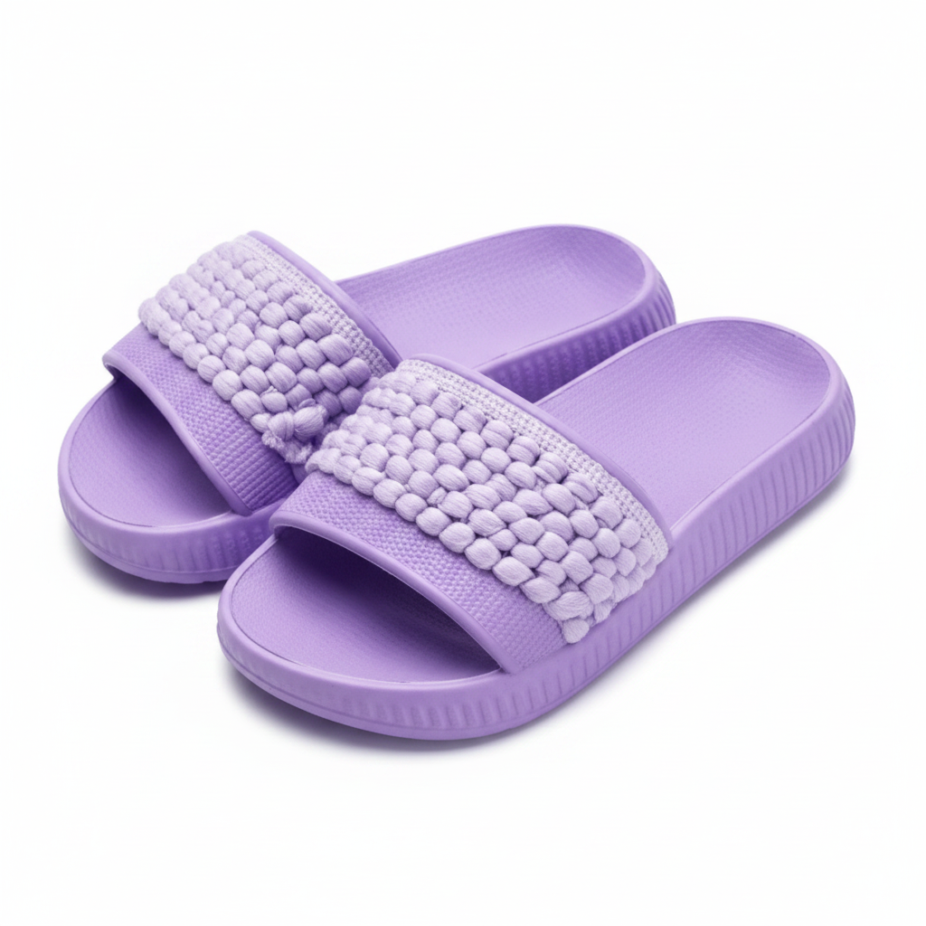 Purple Pom Pom Detail