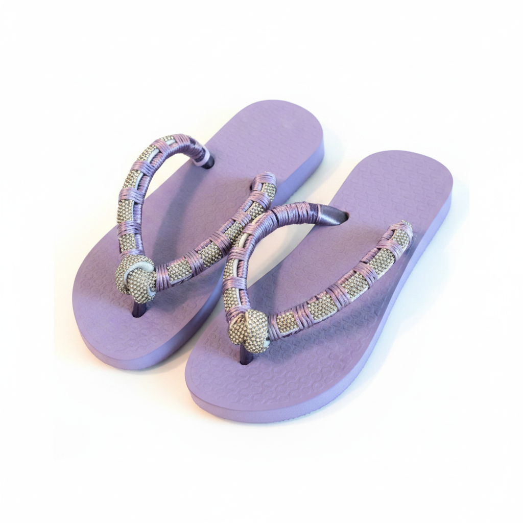 CRYSTAL AND KNOT ON STRAPS