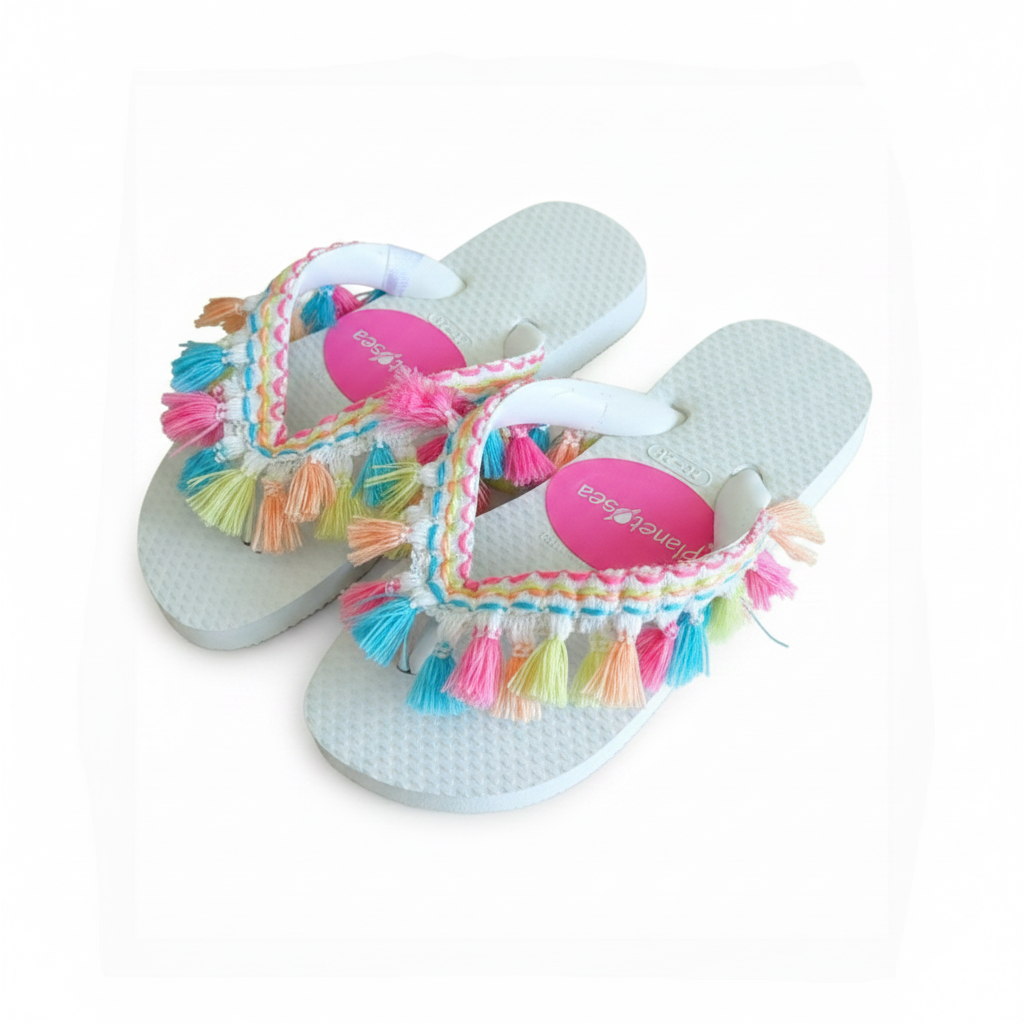 WHITE MULTI FRINGES