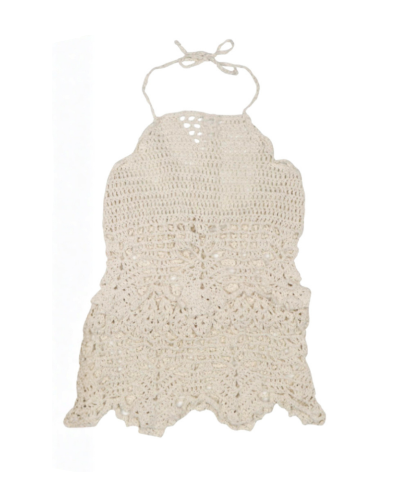 OFF WHITE CROCHET DRESS