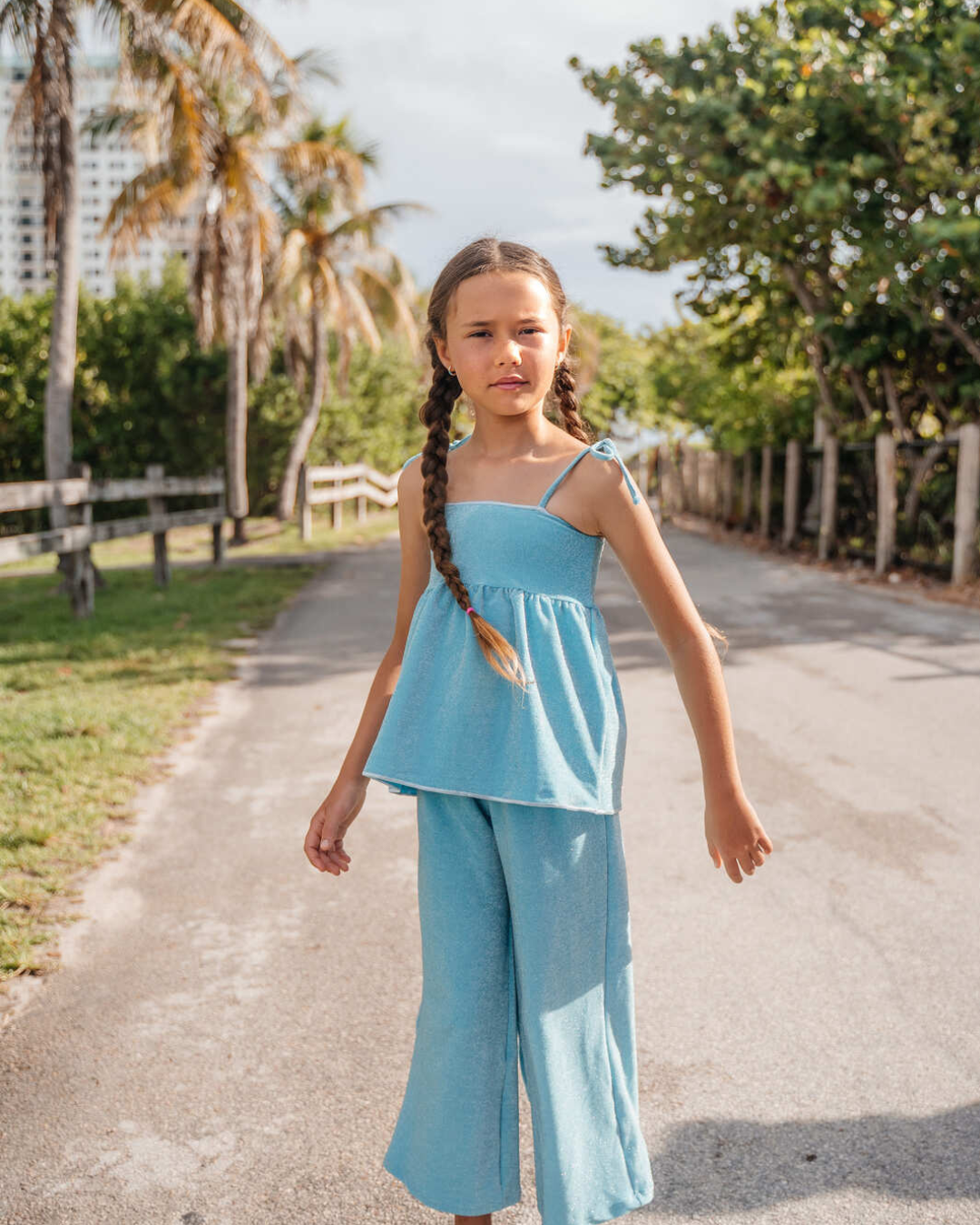 VERA SET LUREX SKY