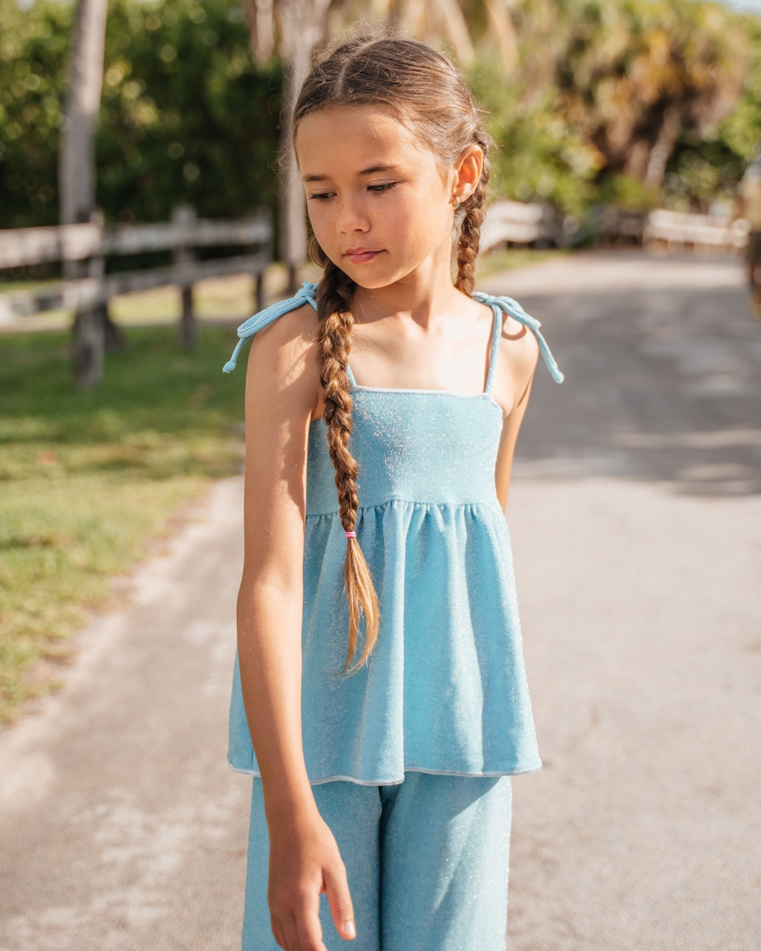 VERA SET LUREX SKY
