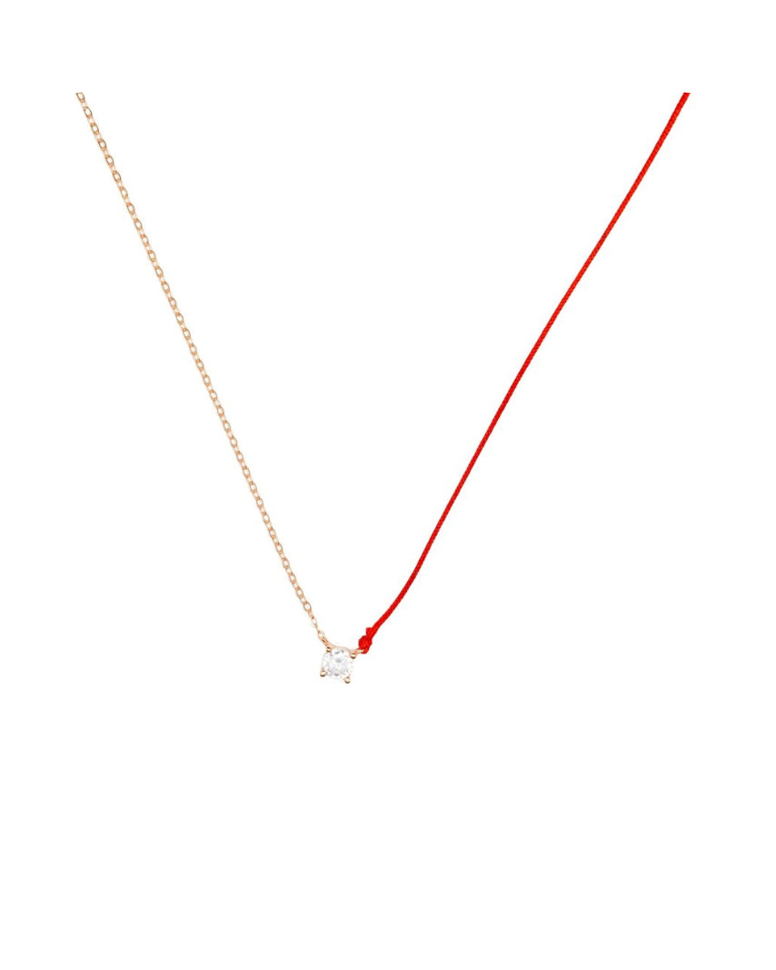 Romantic Love Heart Round Raindrop Oval Charm Necklace - Red image