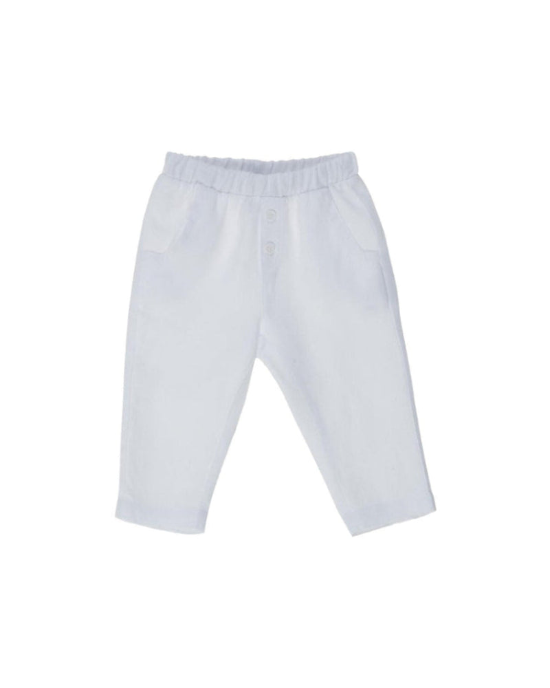 LINEN PANTS WHITE image 0