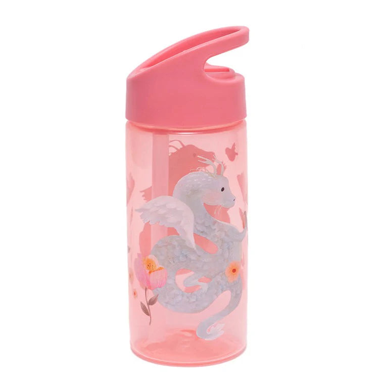 Drinking bottle fairytale dragon peony pink image 1