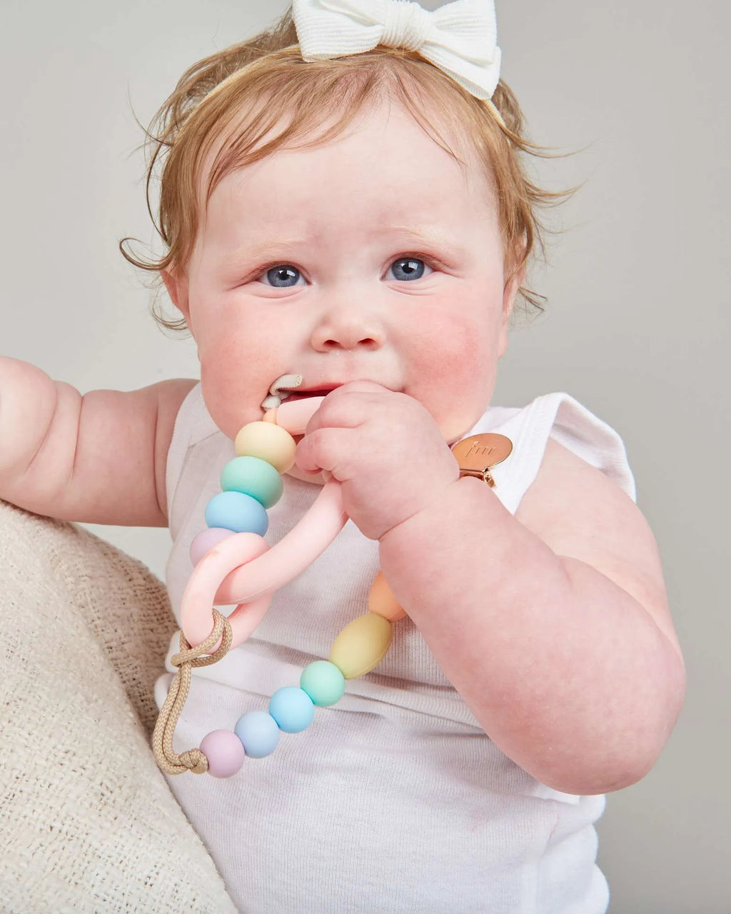 Rainbow Sherbet Arch Ring Teether image 2
