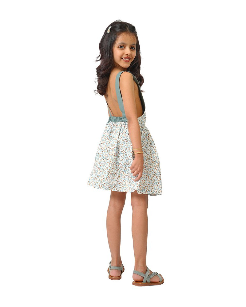 Backless dress - Green, 8 - 9 Y image