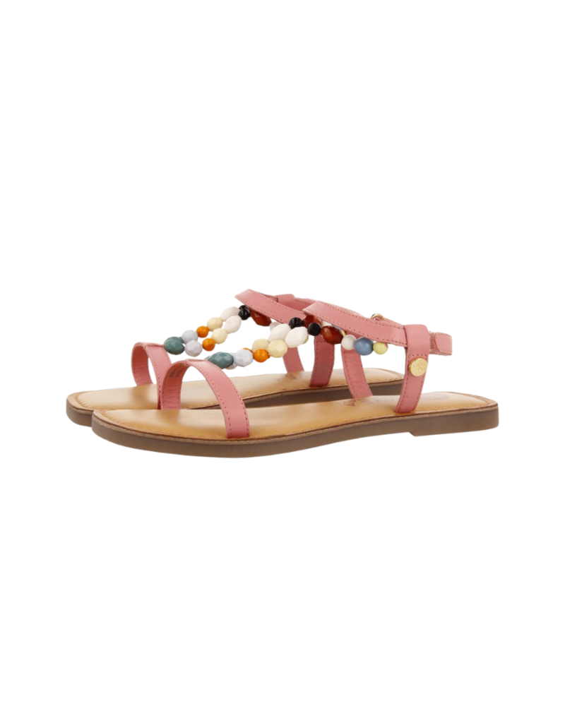 Croze Girls Decorated Off White Leather Sandals image 5