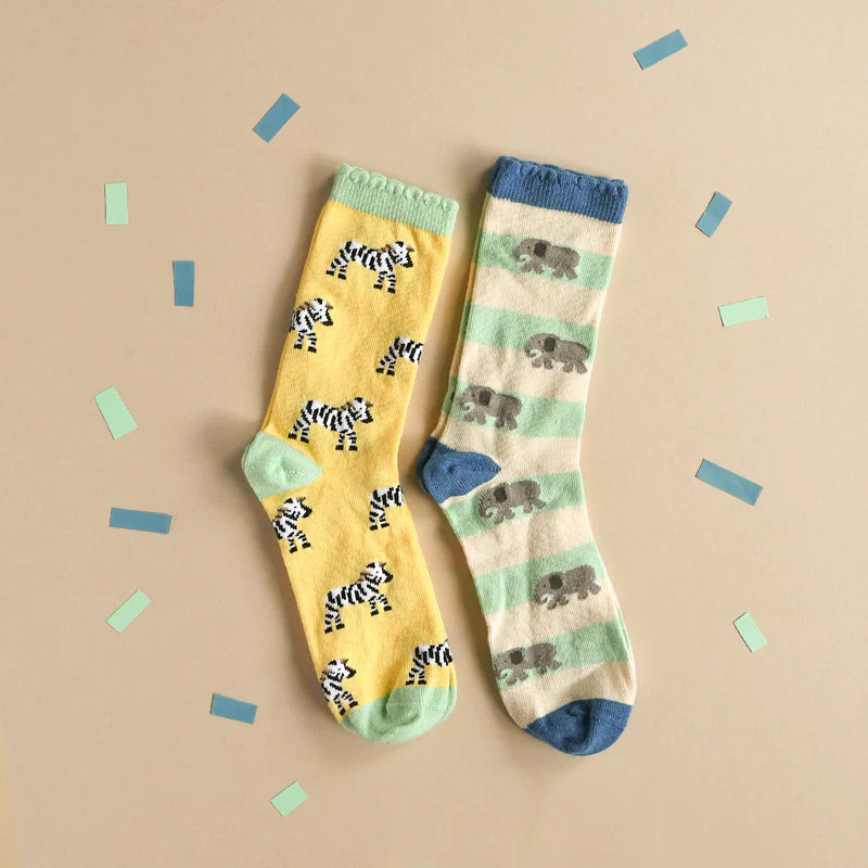 Safari Fun 2 Pack Socks image 0