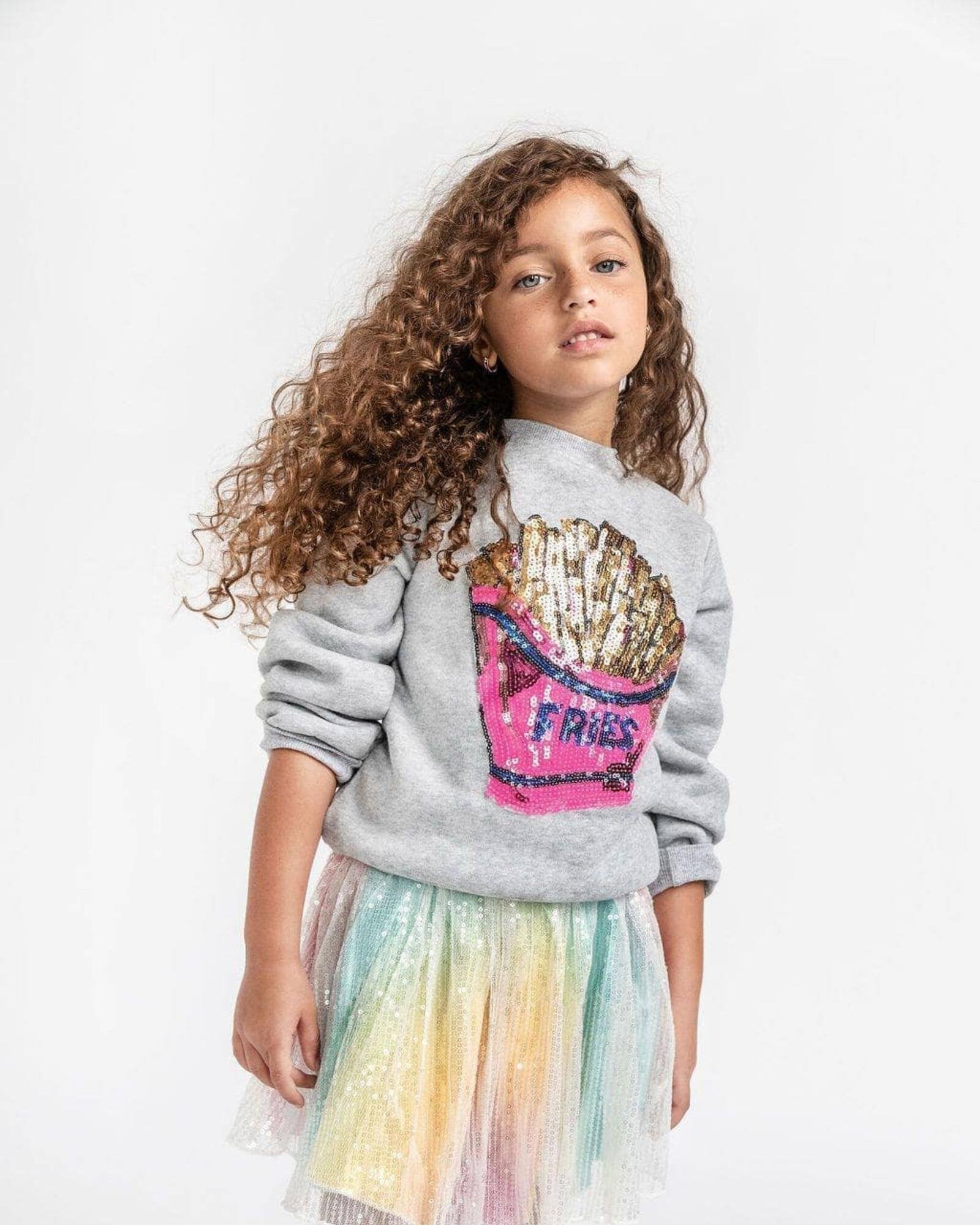 French Fries Grey Sweatshirt image 1