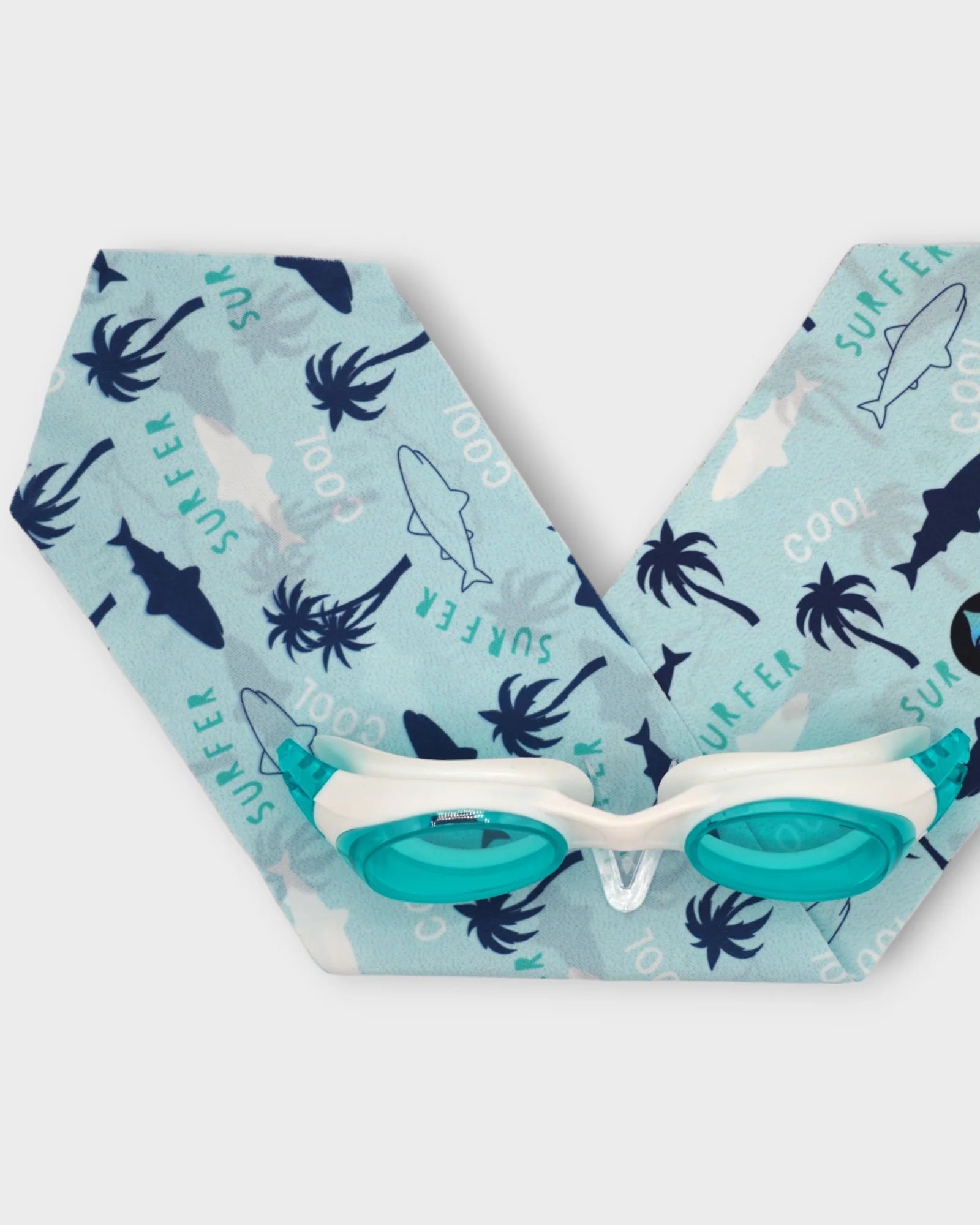Blue Shark Palm Tree Headband image 1