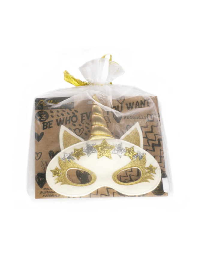 Face Mask Unicorn Gold image 1