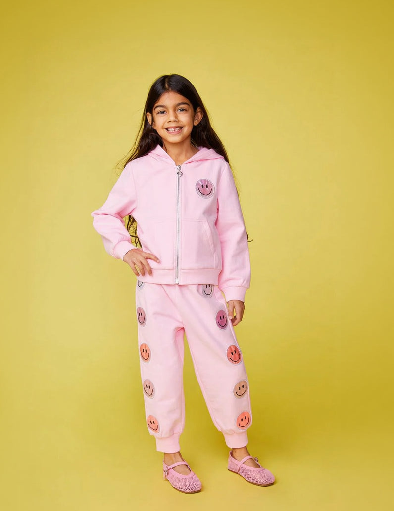 Alexia Smiley Face Zip Up Hoodie And Sweatpants Set image 1