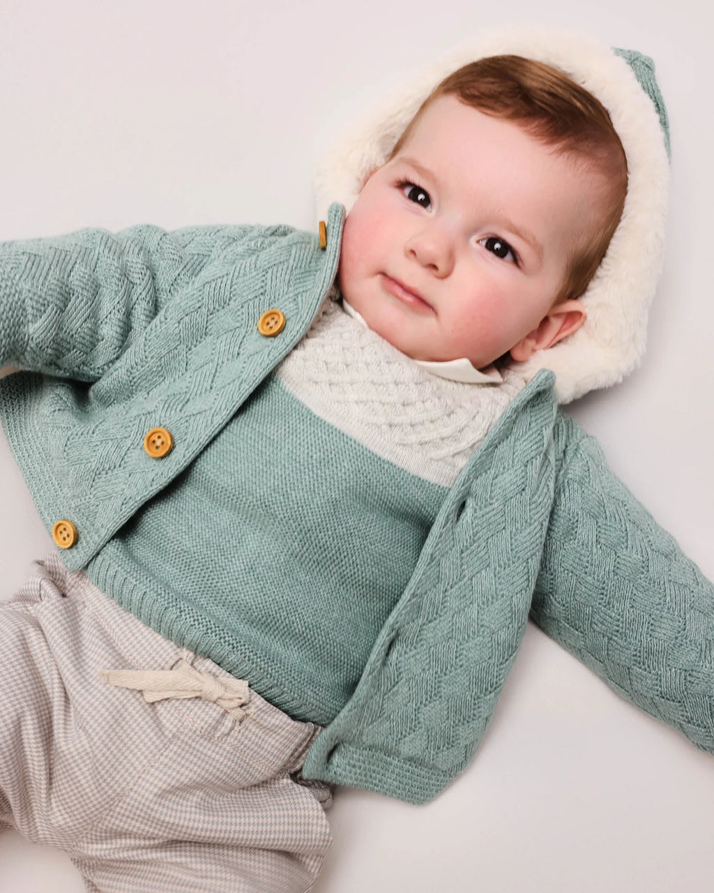 BABY GREEN FLANNEL PANTS image 3