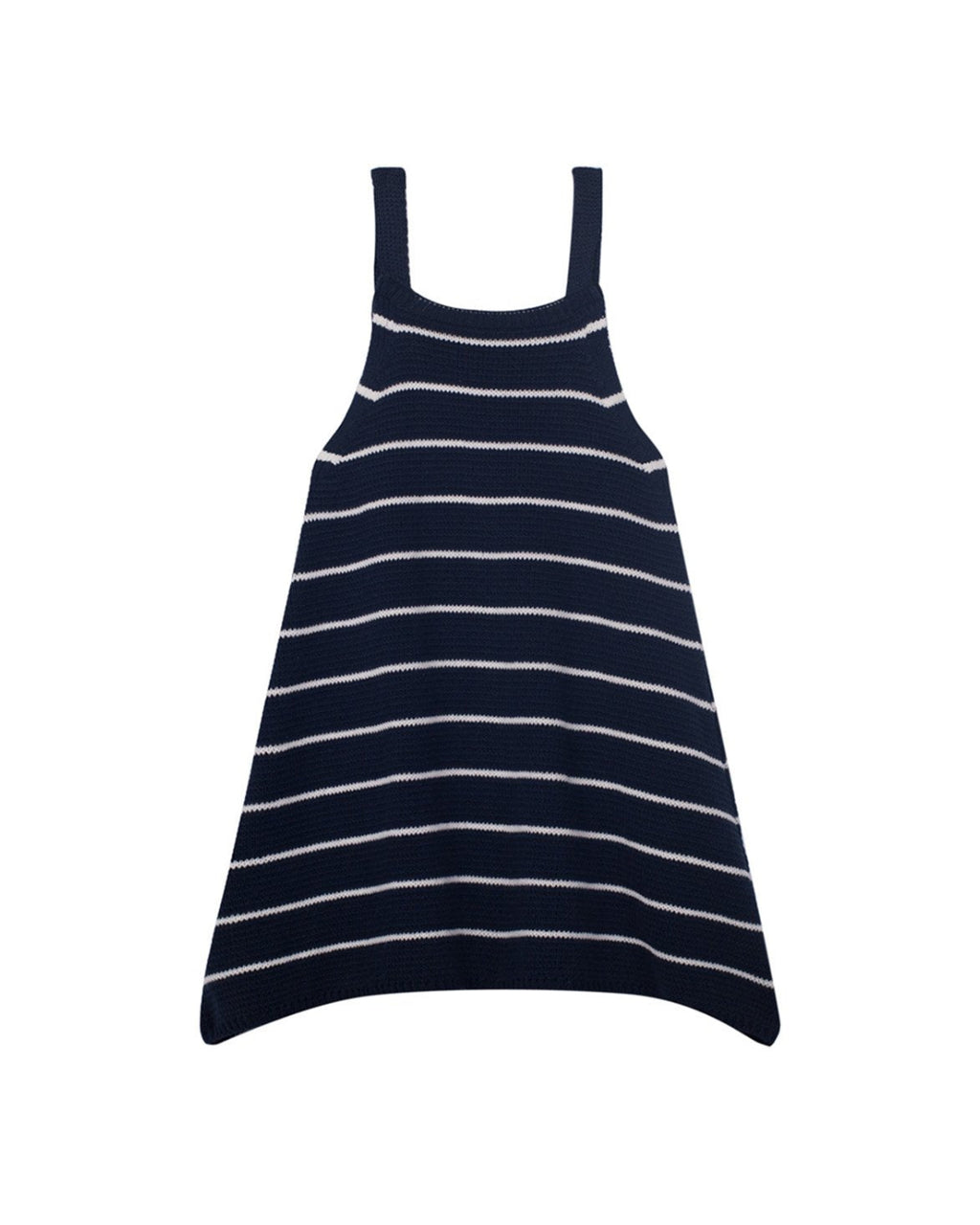 Navy Striped Knit Dress image 0
