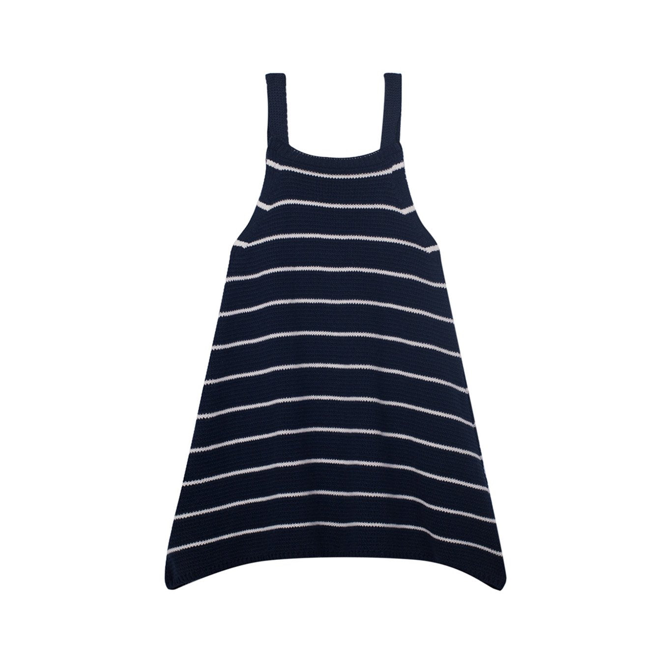 Navy Striped Knit Dress image 0