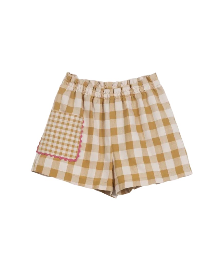 Bermuda Seersucker Caramel & Skin image 0
