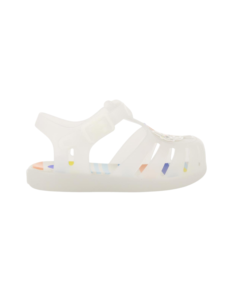 Uarini Babies White Jelly Shoes With Kitten And Puppy Design image 1