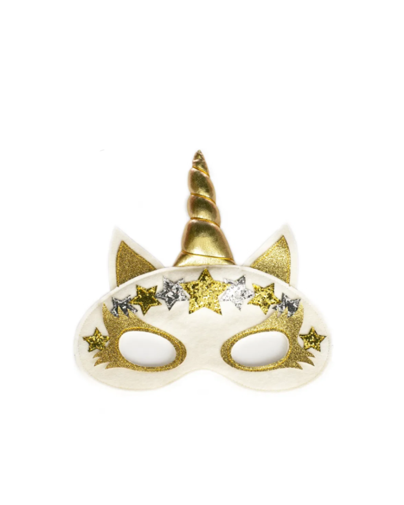 Face Mask Unicorn Gold image 0