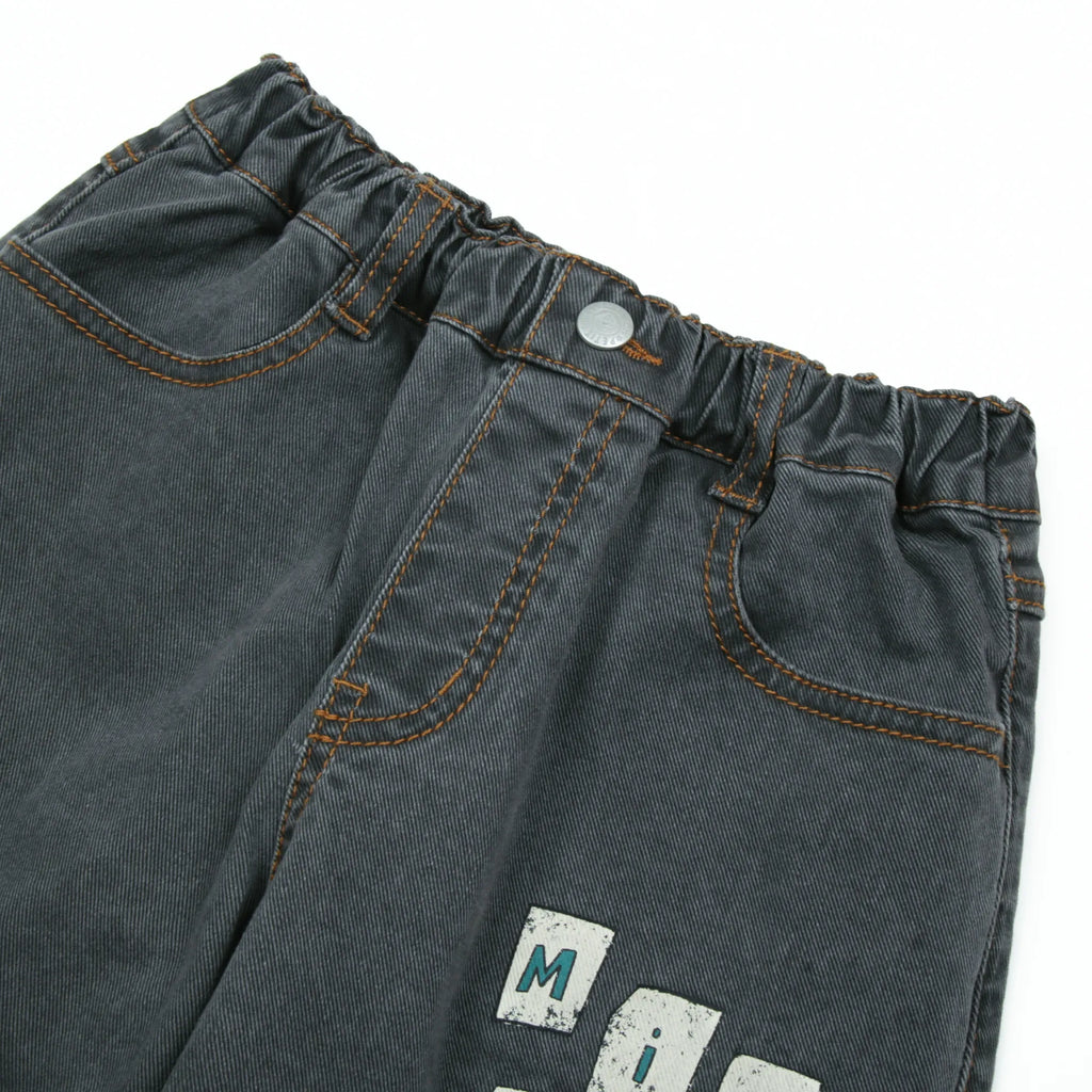 Mix &amp; Match Denim Pants – Grey image 2