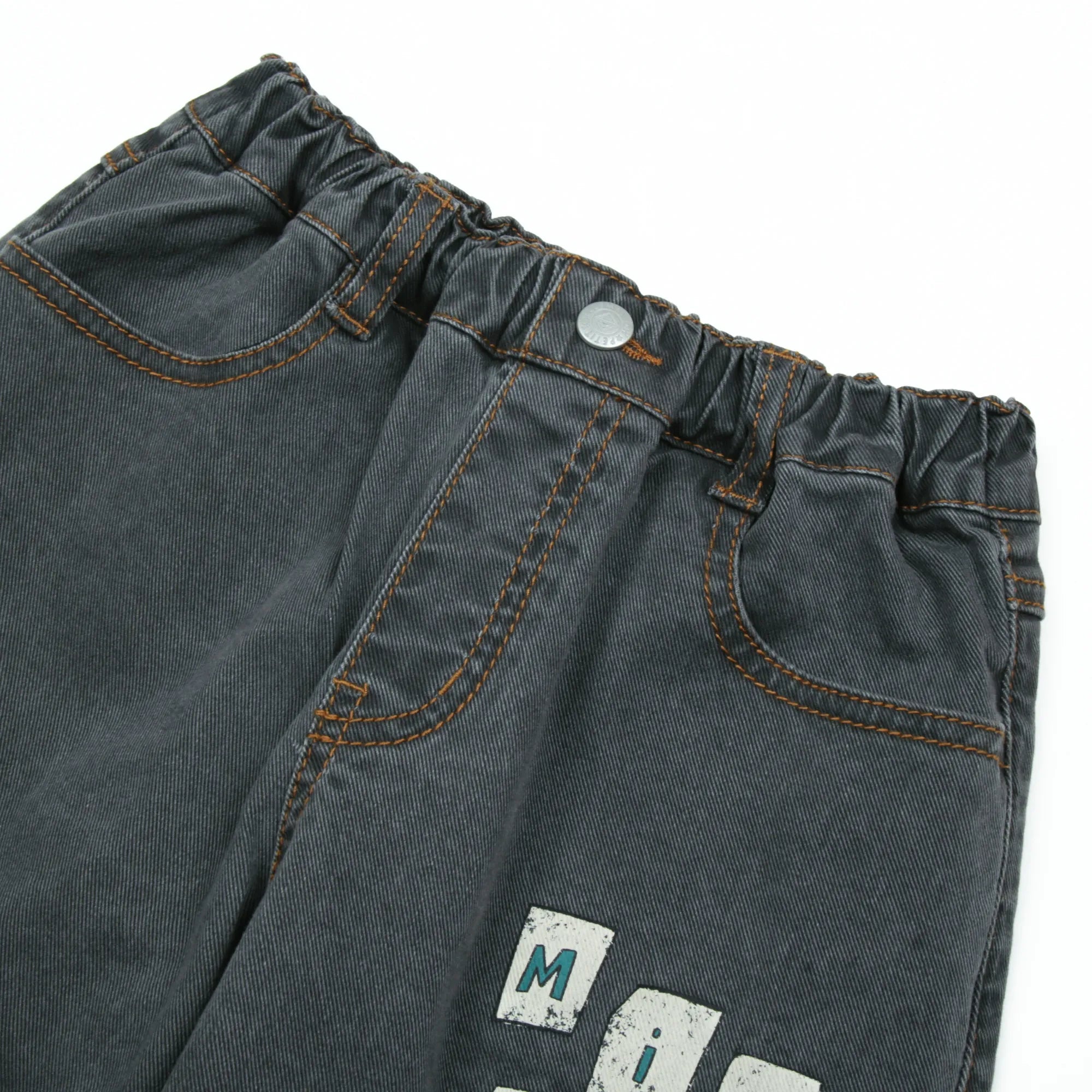 Mix &amp; Match Denim Pants – Grey image 2