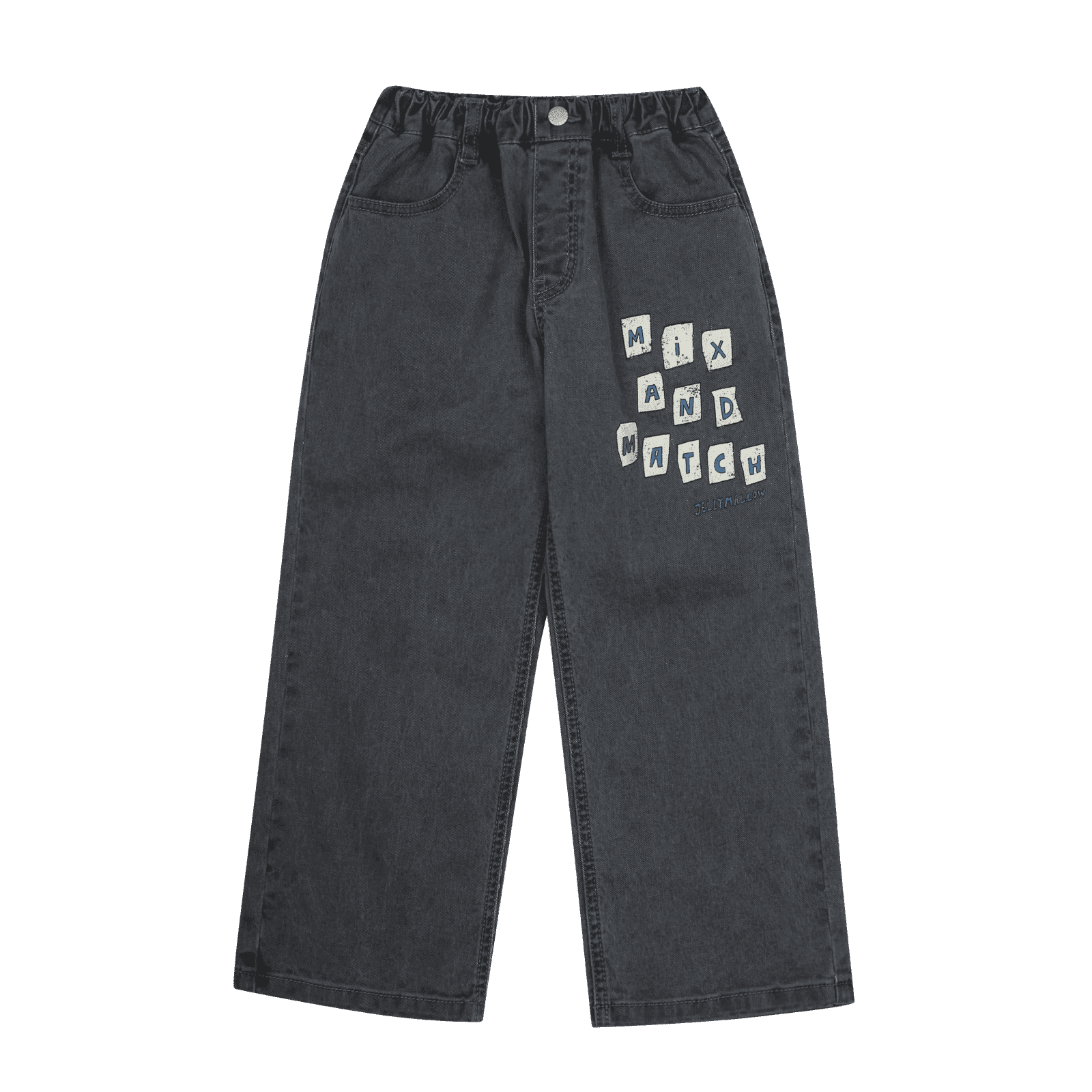 Mix &amp; Match Denim Pants – Grey image 0