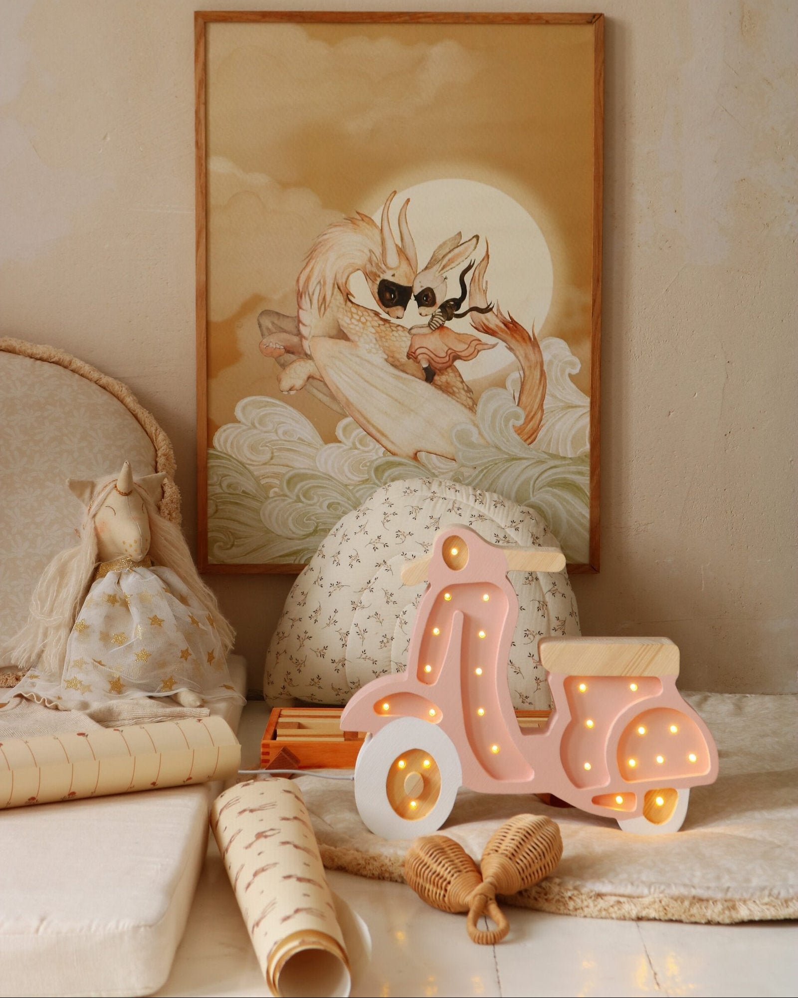 Scooter Lamp Powder Pink image 3