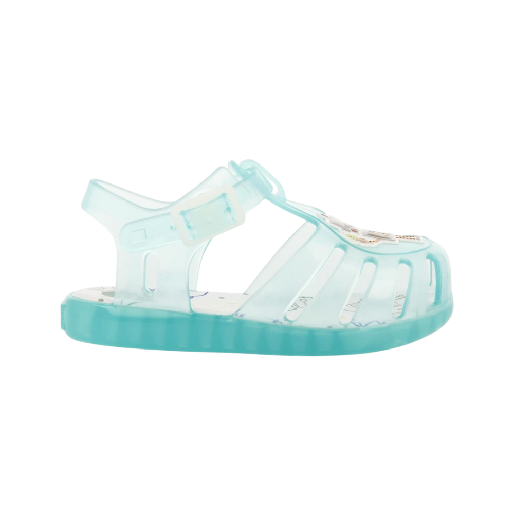 Popian Babies Green Jelly Sandals With Robot Design image 1