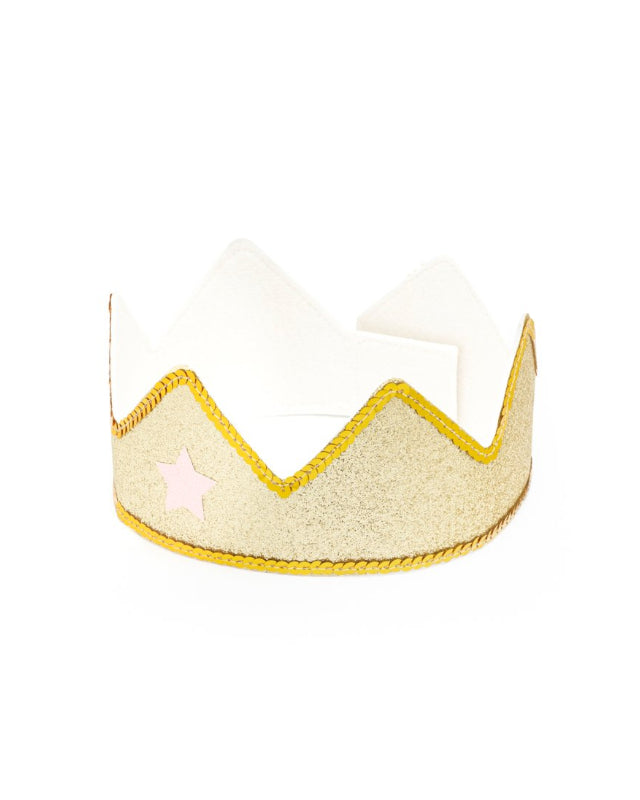 The baby cape and crown set – gold image 2