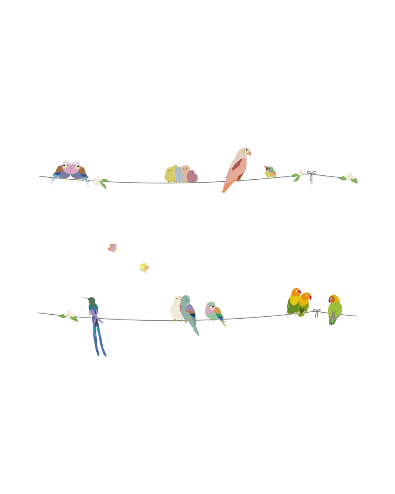 With the birds - Wallborder image 1