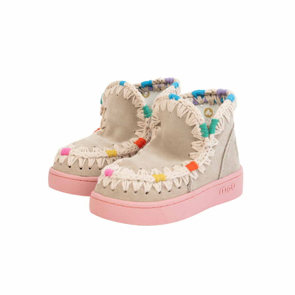 Summer Eskimo Sneaker Kid Multicolor Stitching image 0