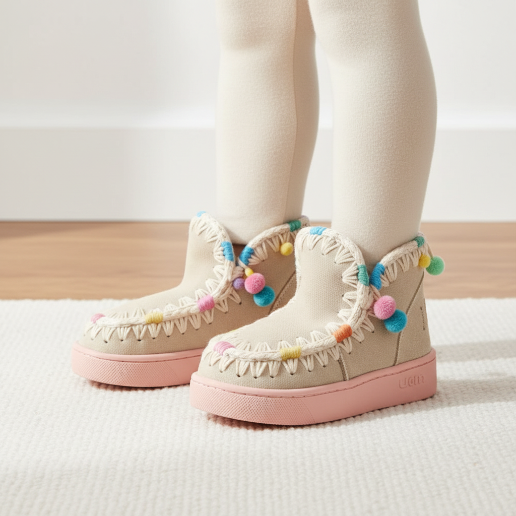 Summer Eskimo Sneaker Kid Multicolor Stitching