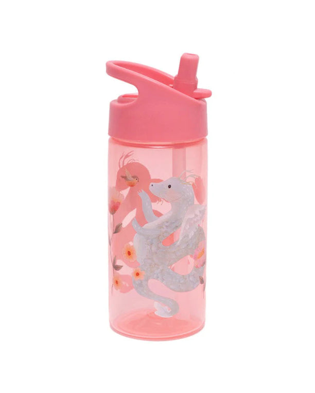 Drinking bottle fairytale dragon peony pink image 0