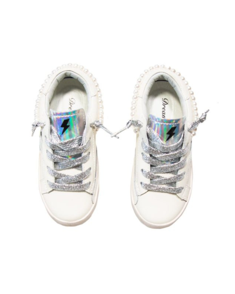 Gia Pearl Iridescent Lightning Bolt Sneakers image 1