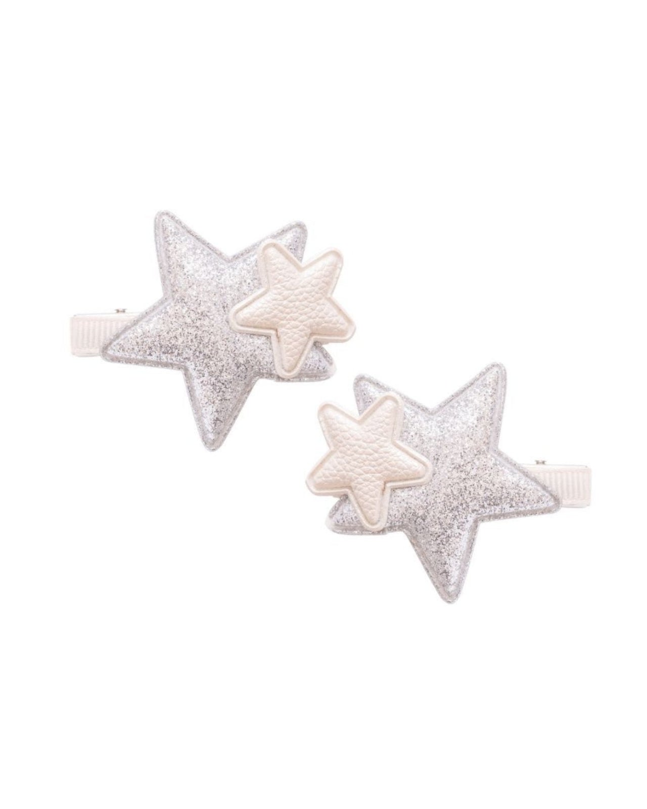 Double Star Clip Set Amira | Galaxy/Moonbeam image 0