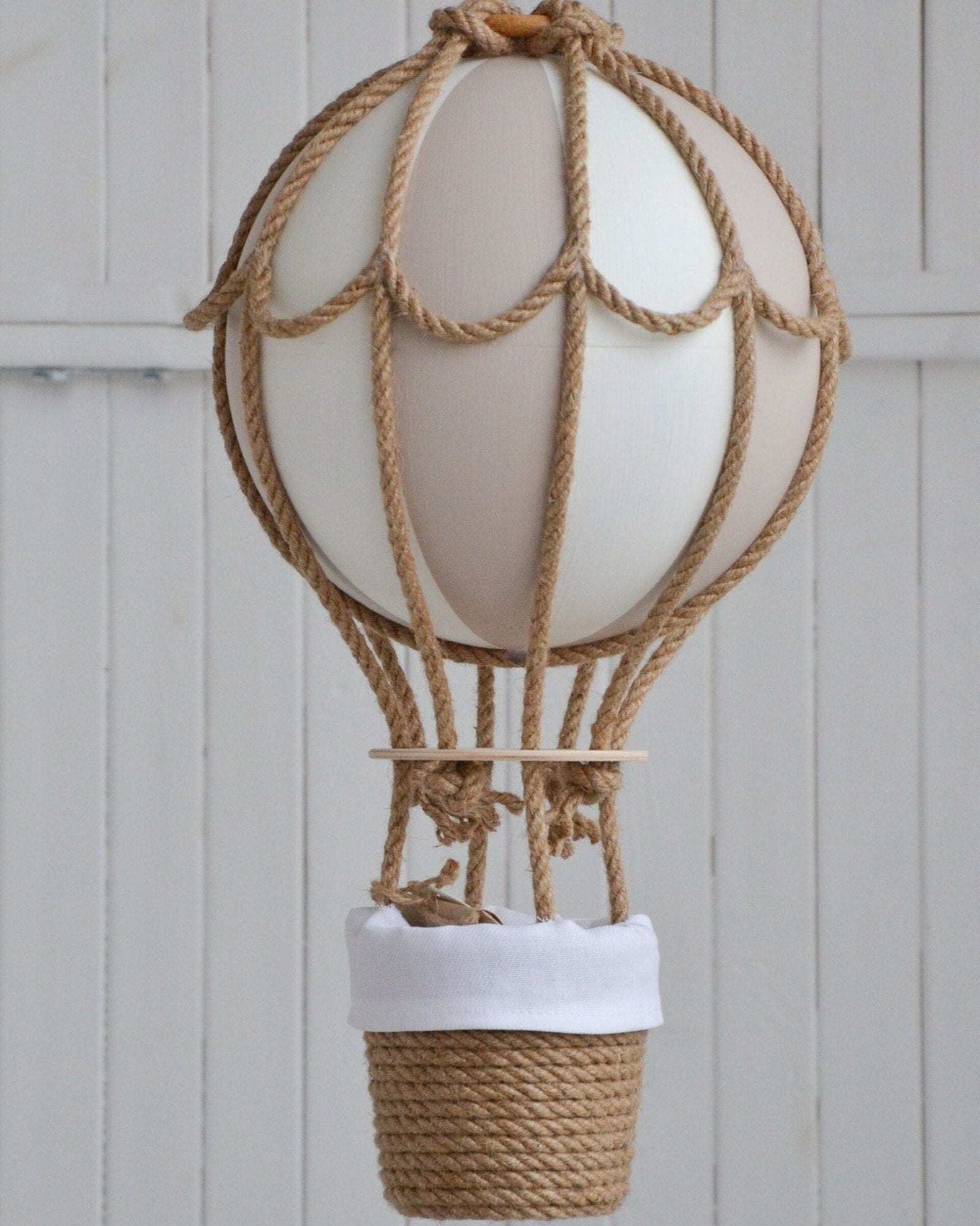 Hot Air Balloon Decor (Size L) - Beige image