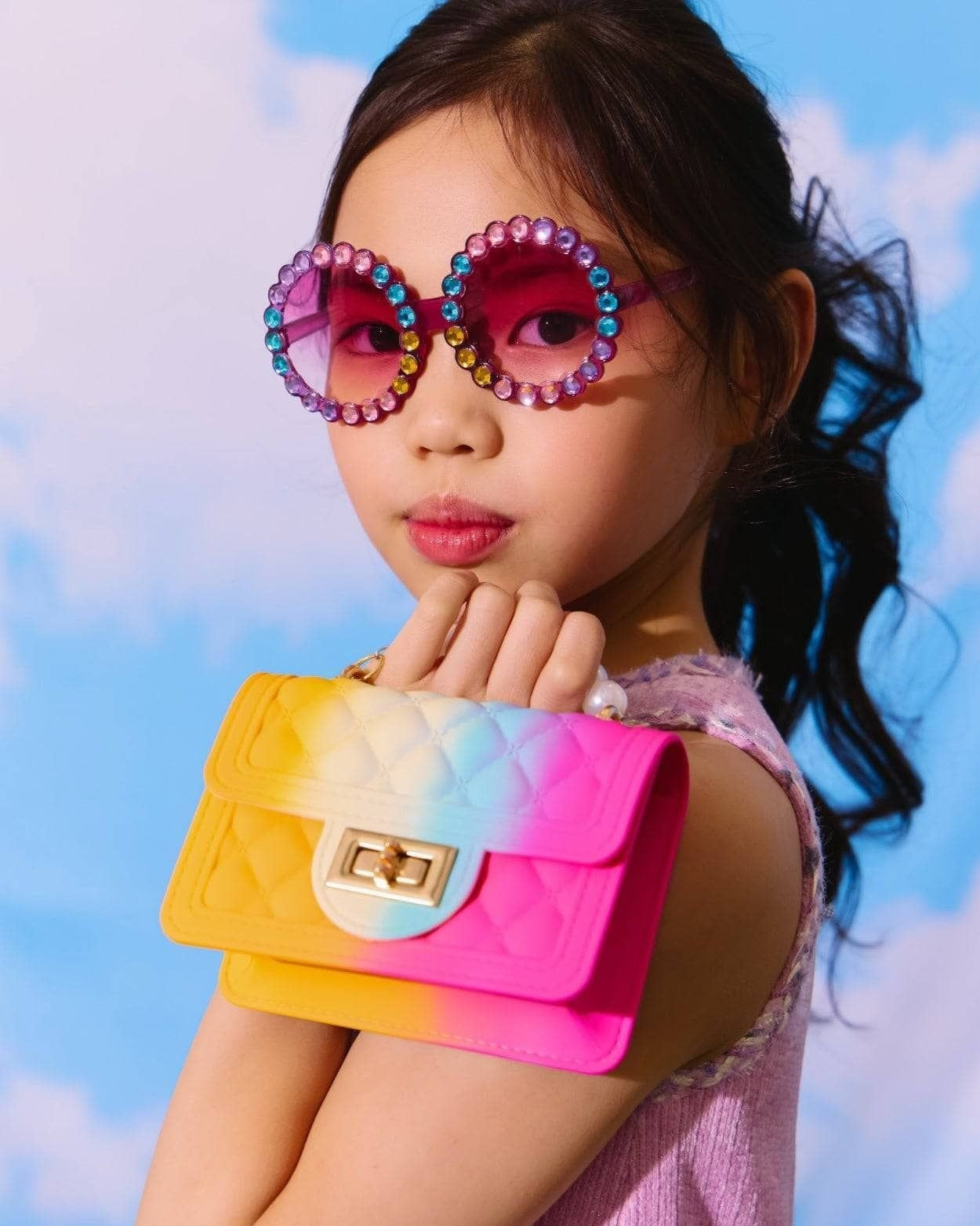 Mini Tie Dye Coco &amp; Pearls Purse' image 0
