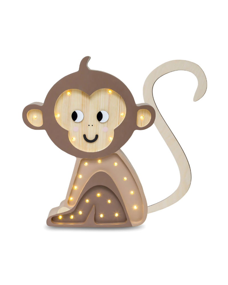 Monkey Lamp Jungle Brown image 0