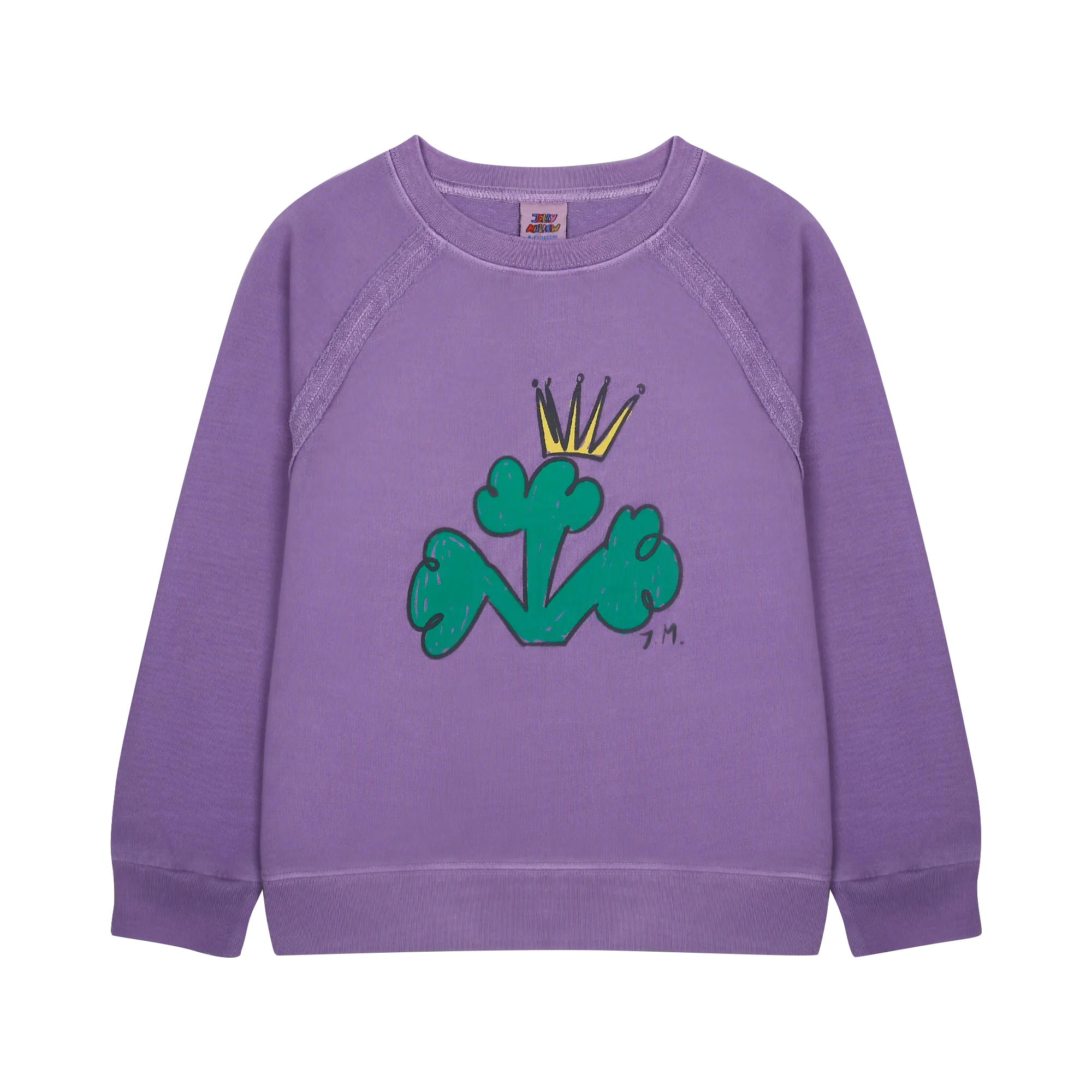 Broccoli Pigment Sweatshirt – Purple image 0