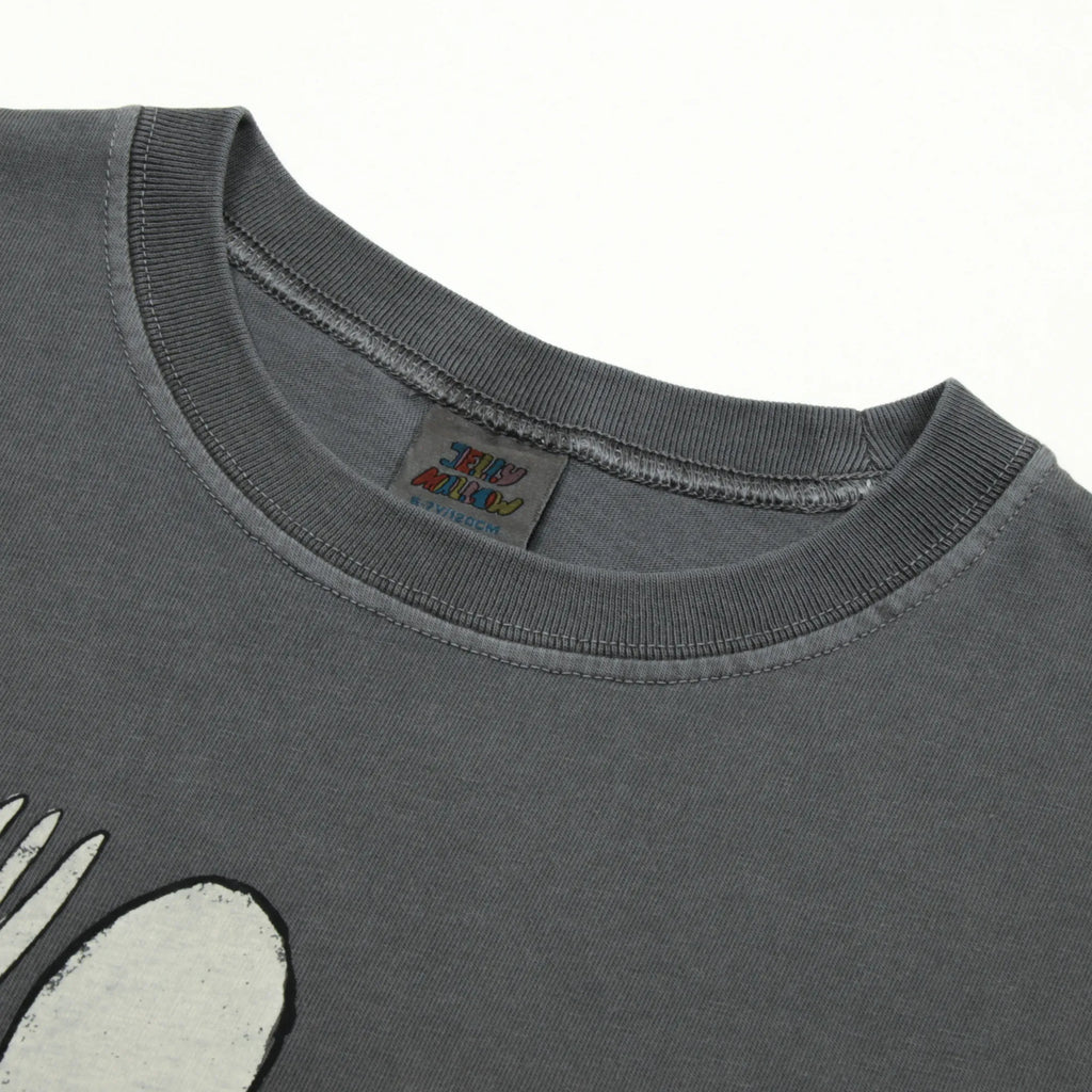Dinner Pigment Longsleeve T-Shirt – Grey image 2