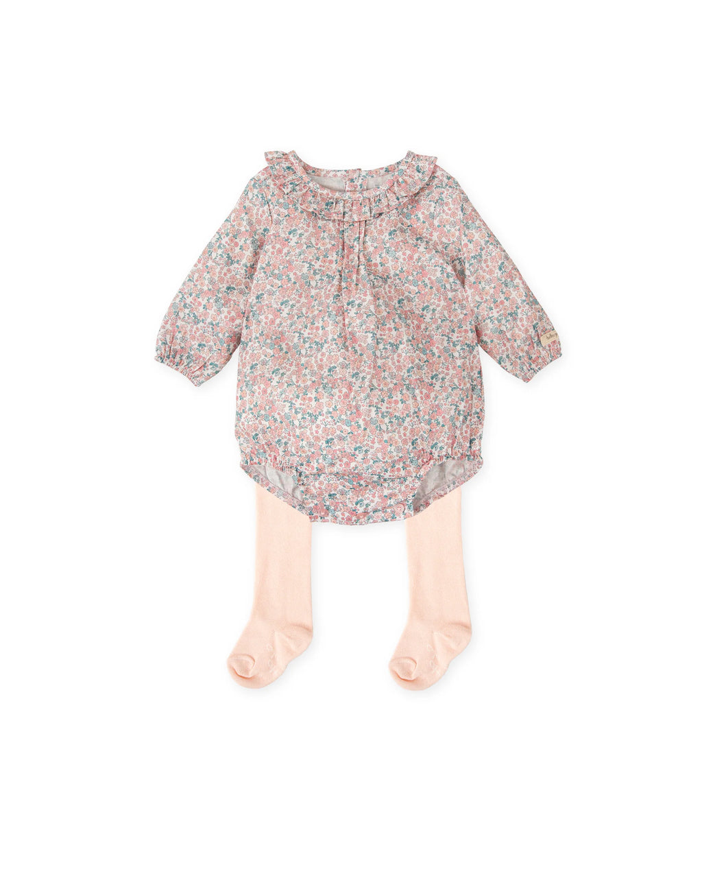 FLORAL ROMPER WITH BABY TIGHTS image 0