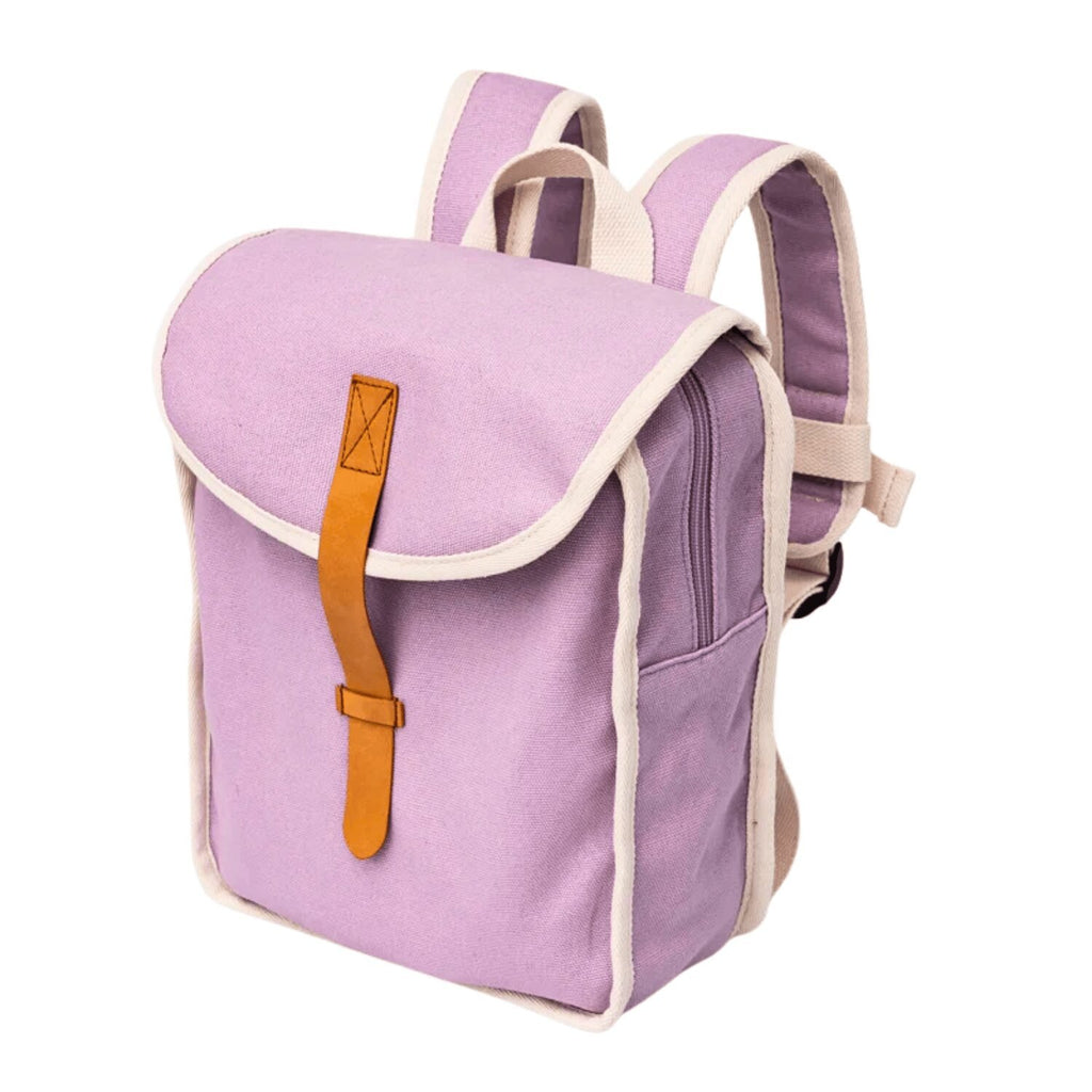 Recycled cotton backpack - Purple image