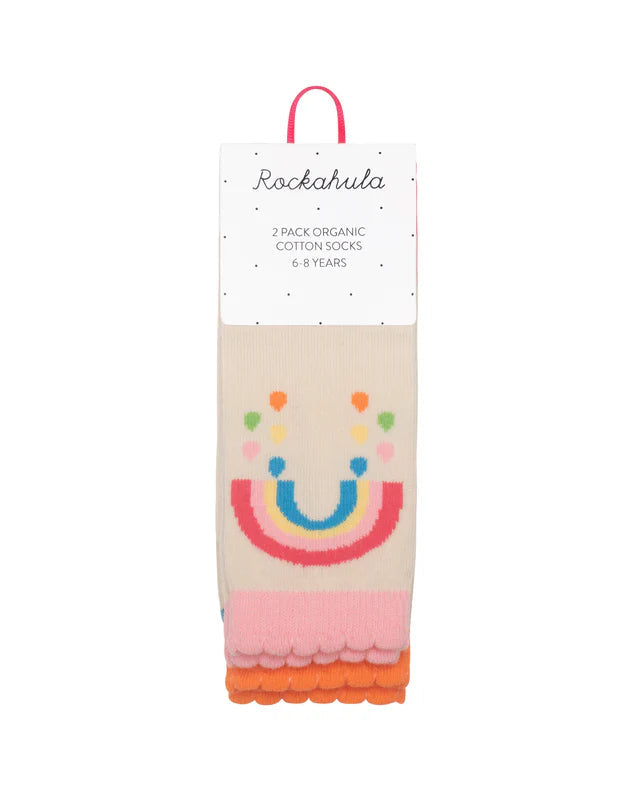 Vintage Rainbow and Sun 2 Pack Socks image 1