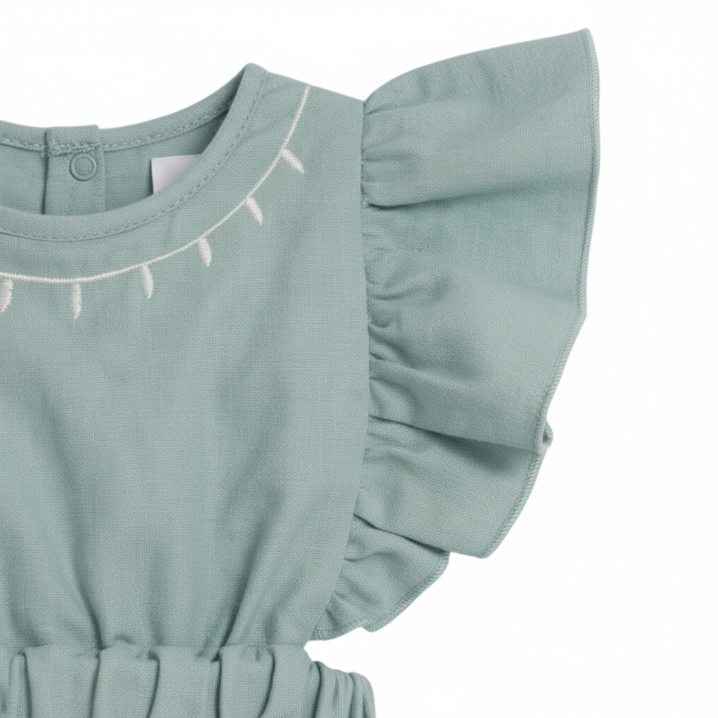 Dusty Green Happiness Romper