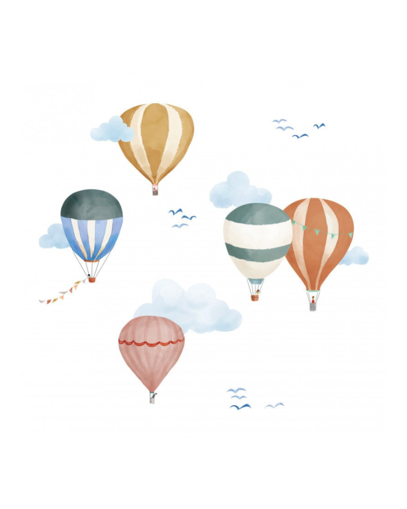 Sticker - Hot Air balloons in watercolor image 1