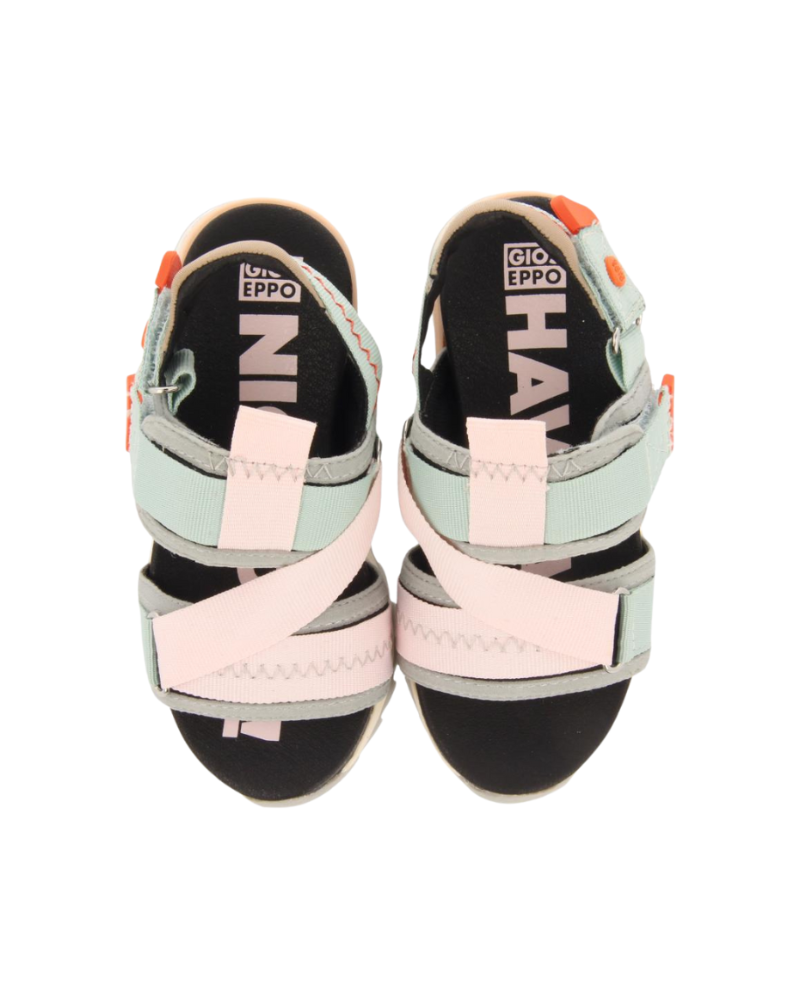 Bundall girls mesh sandals with adjustable white straps image 4