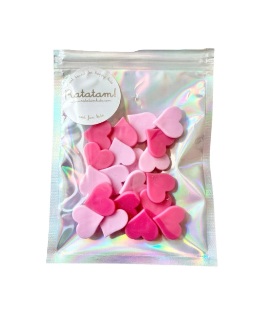 Pink hearts clip on bike wheels image 1