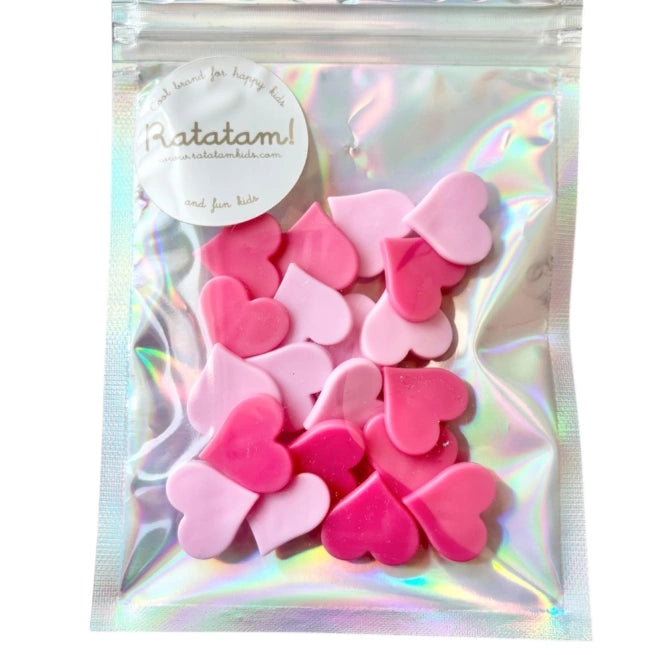 Pink hearts clip on bike wheels image 1