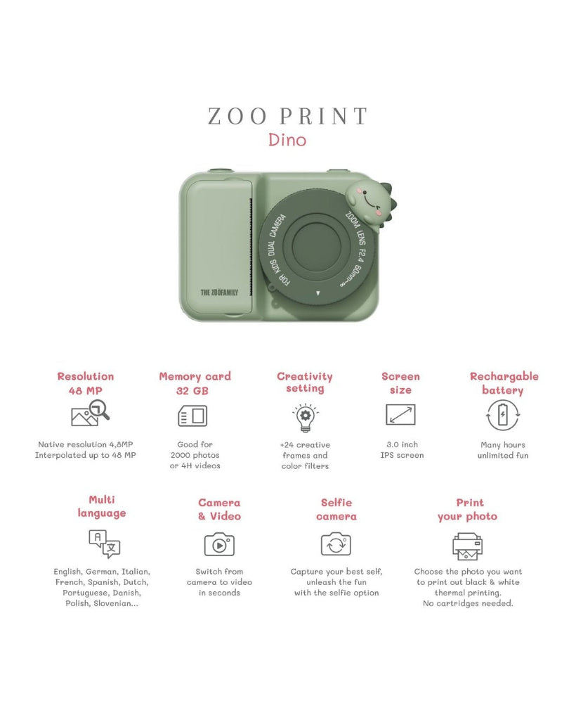 Zoo Print - Dino Green image 3