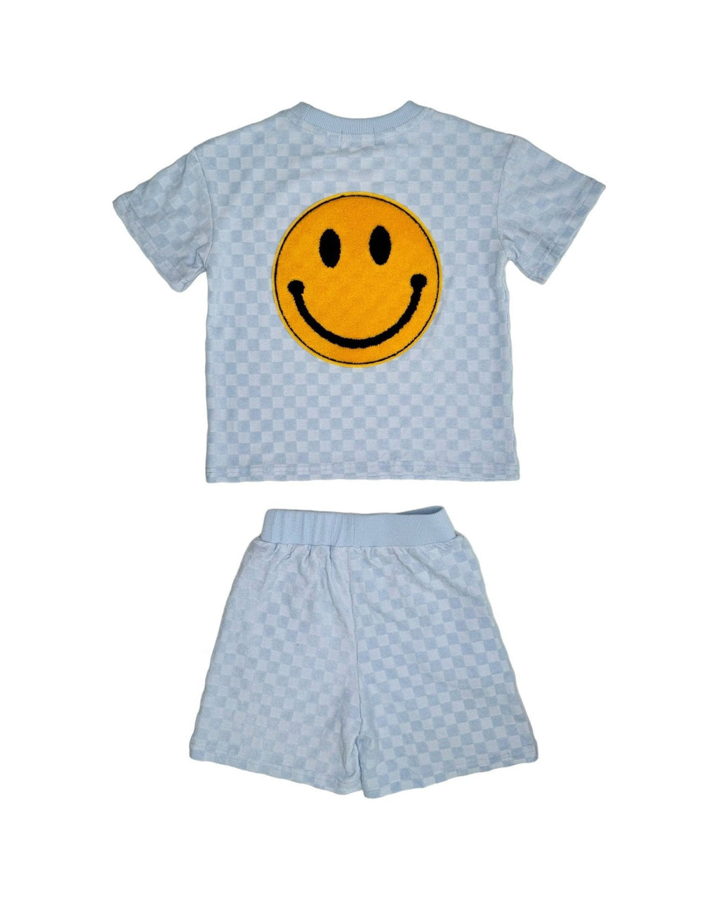 Blue Smiley Checkered Set   image 1